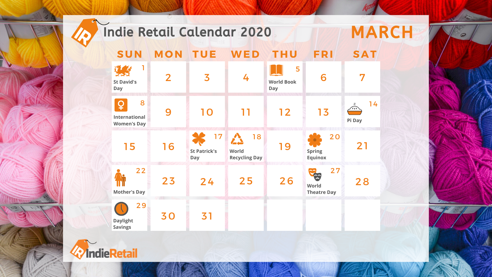 ecomerce calendar, national holidays, Independent shops