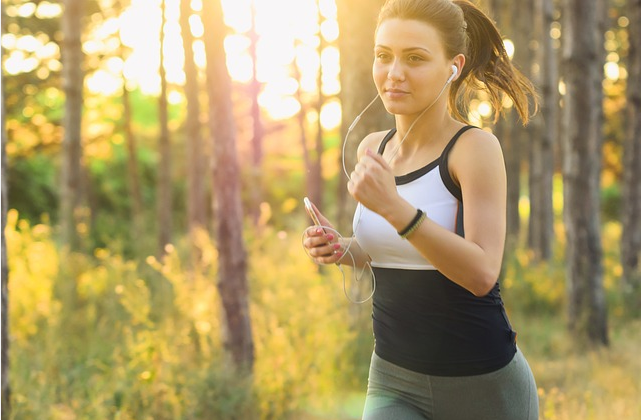 woman running