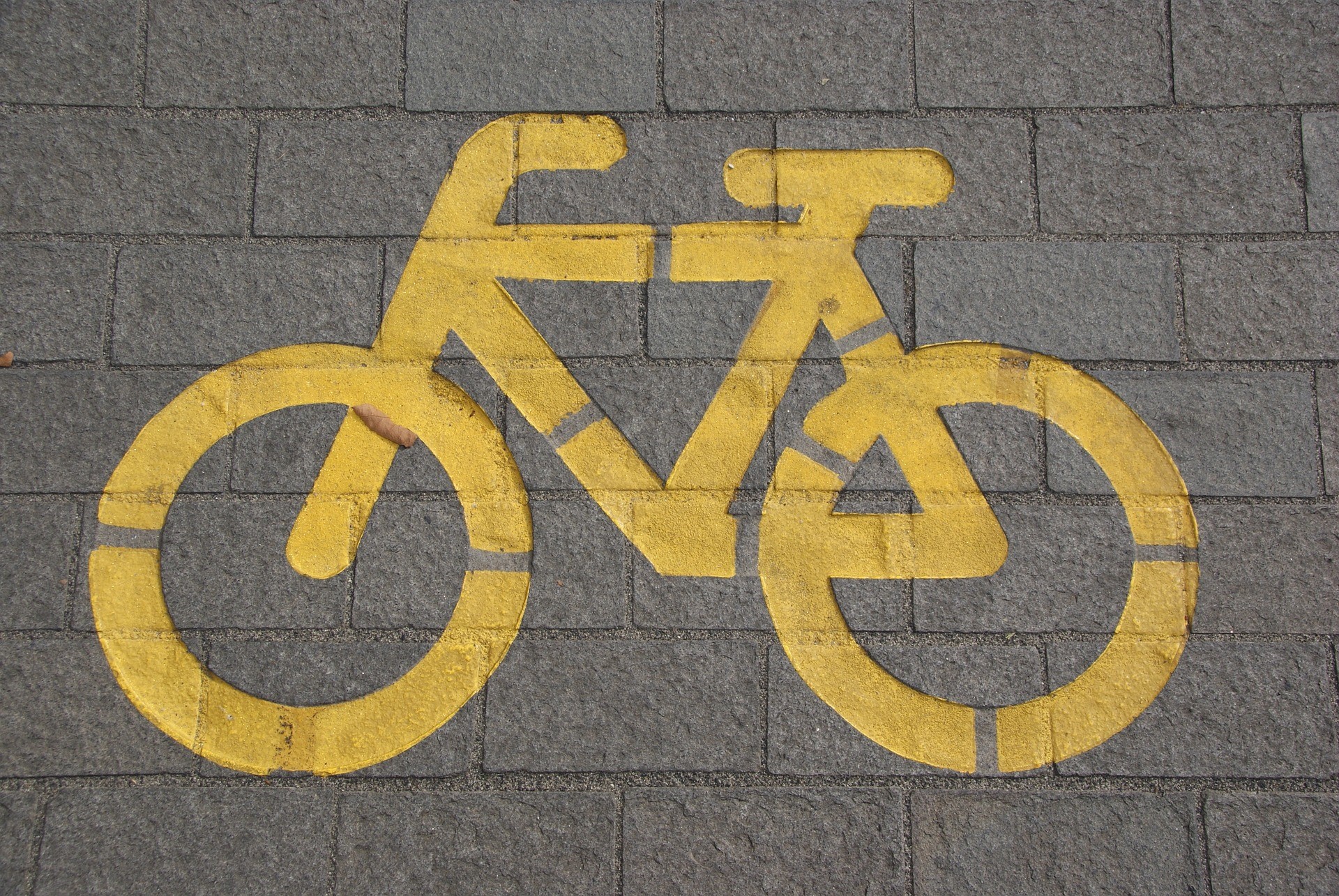 Yellow Bike on Road